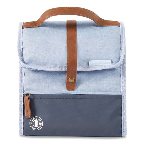 Eco Insulated Lunch Sack, 9" x 5.7" x 9.63", Blue