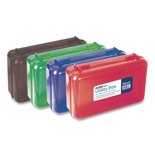 Clasp Pencil Case, 8" x 4.75" x 2.5", Randomly Assorted Color