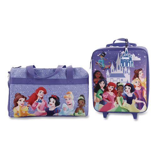 Four-Piece Disney Princess Carry-On Luggage Set, 11.75 x 6 x 14