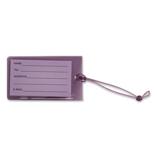 Bondstreet Luggage Tag, PVC, Purple