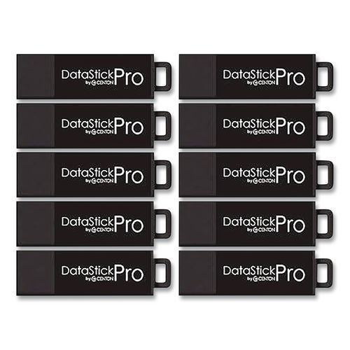 DataStick Pro USB 3.2 Type A Flash Drive, 256 GB, Black, 10/Pack