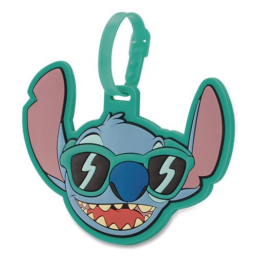 Disney Character Luggage Tag, Stitch, Rubber, Multicolor