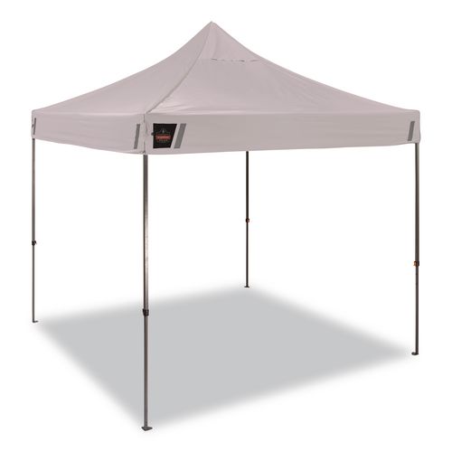 SHAX 6002 Heavy-Duty Pop-Up Tent, 10 ft x 10 ft, Polyester/Steel, White