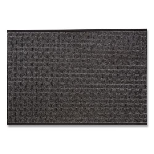 Doortex Ribmat Entrance Mat, Rectangular, Charcoal Raised Rib Surface, 36" x 60"