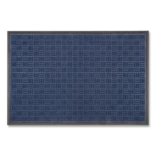 Doortex Ribmat Entrance Mat, Rectangular, Blue Raised Rib Surface, 32" x 48"