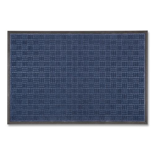 Doortex Ribmat Entrance Mat, Rectangular, Blue Raised Rib Surface, 36" x 60"
