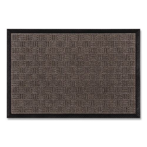 Doortex Ribmat Entrance Mat, Rectangular, Brown Raised Rib Surface, 32" x 48"