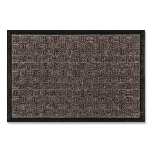 Doortex Ribmat Entrance Mat, Rectangular, Brown Raised Rib Surface, 36" x 60"