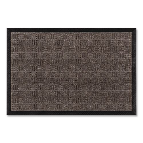 Doortex Ribmat Entrance Mat, Rectangular, Brown Raised Rib Surface, 48" x 72"
