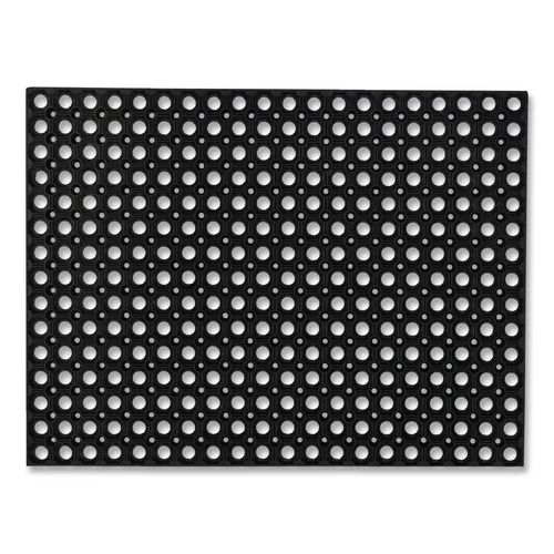 Doortex Octomat All Seasons Black Outdoor Entrance Mat, Black Holes Rubber Surface, 32 x 48