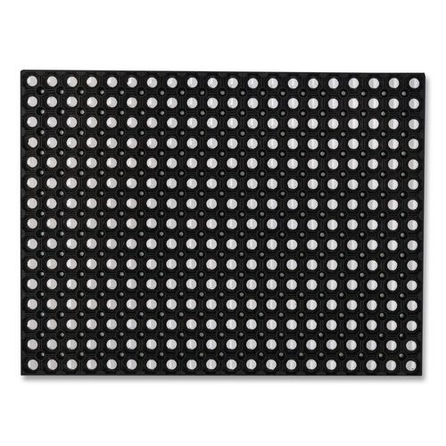 Doortex Octomat All Seasons Black Outdoor Entrance Mat, Black Holes Rubber Surface, 24 x 32