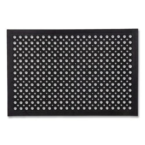 Doortex Open-Top Black Anti-Fatigue Mat, Rectangular, Black Holes Surface, 32 x 48