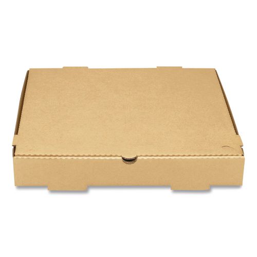 Corrugated Pizza Box, 14 x 14 x 2, Kraft, Cardboard, 50/Carton