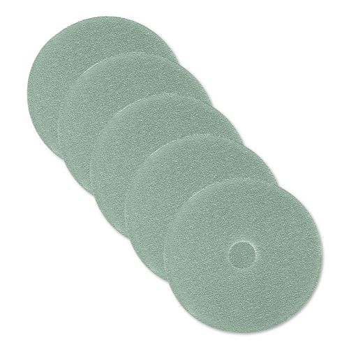 Ultra High-Speed Floor Burnishing Pads 3100, 20" Diameter, Aqua, 5/Carton