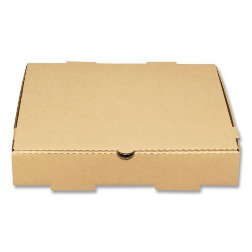Corrugated Pizza Box, 12 x 12 x 2, Kraft, Cardboard, 50/Carton