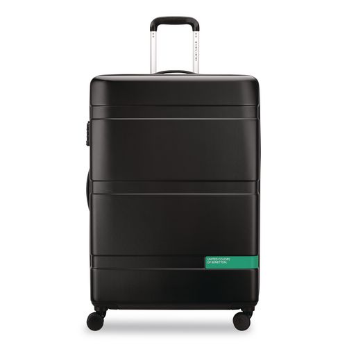 United Colors of Benetton x DELSEY PARIS NOW! 27" Hardside Spinner Suitcase, 20 x 11.5 x 30, Black