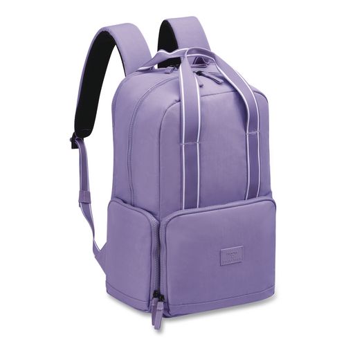 Florence by Mills Carefree Carry Laptop Backpack, Fits Devices Up to 16.9", 12.5 x 7.25 x 17.5, Lavender