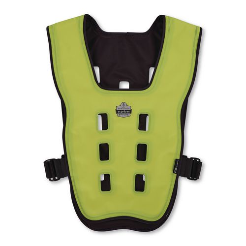 Chill-Its 6684 Dry Evaporative Cooling Vest - Elastic Waist, Polyester/Polyurethane, 2X-Large/3X-Large, Lime