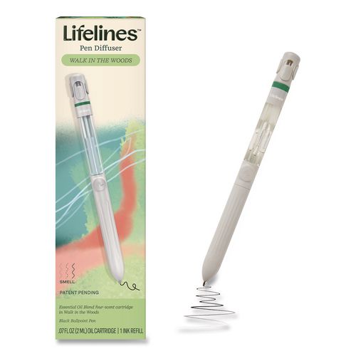 Essential Oil Blends Pen Diffuser, Walk in the Woods Scent, White