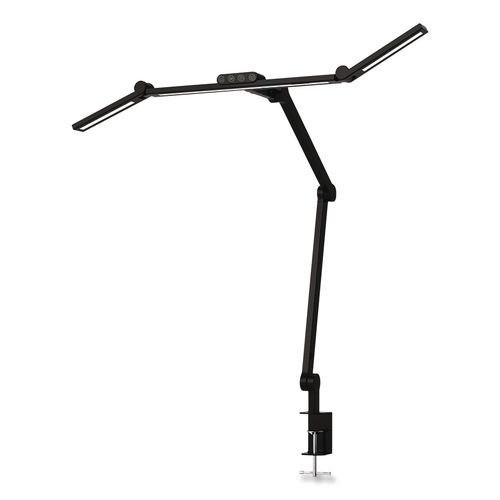 LED Desk Lamp, Articulating Neck, 20.2" High, Matte Black