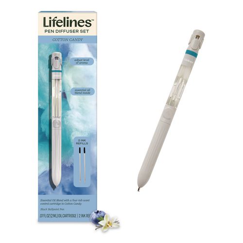 Essential Oil Blends Pen Diffuser, Cotton Candy Scent, White
