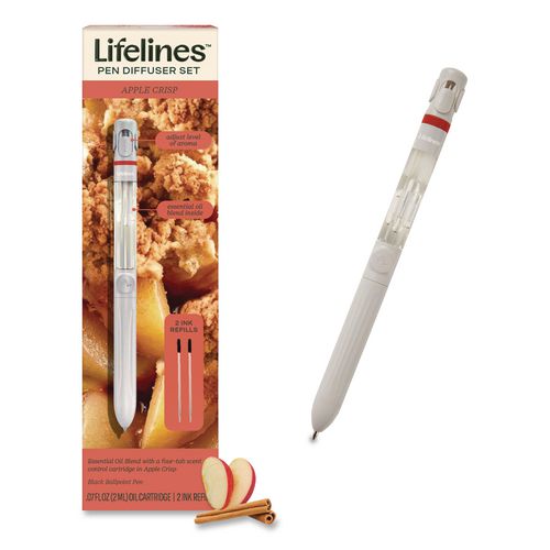 Essential Oil Blends Pen Diffuser, Apple Crisp Scent, White