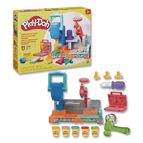 Play-Doh Stamp and Saw Tool Bench