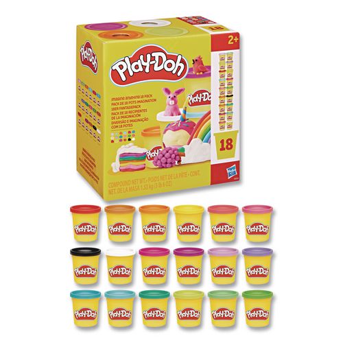 Play-Doh Imagine Anything Modeling Compound Set, 18 Assorted Colors, 3 oz