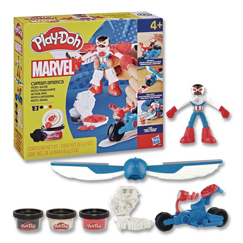 Play-Doh Captain America Moto-Slicer Playset