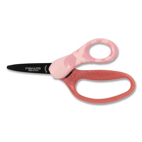 MVP Dance Kid's Scissors, Pointed Tip, 5" Long, Straignt Pink Handle