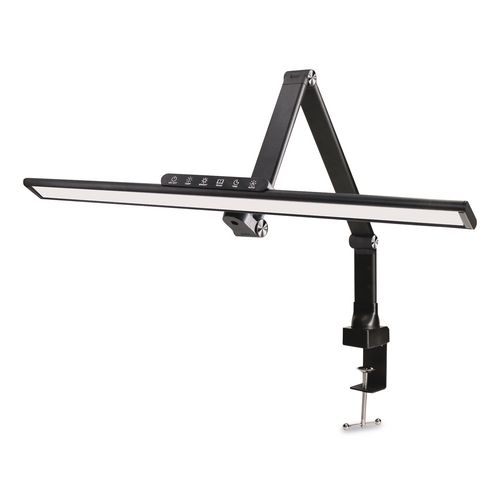 Wellness Series LED Desk Lamp, Articulating Neck, 17.5" High, Black