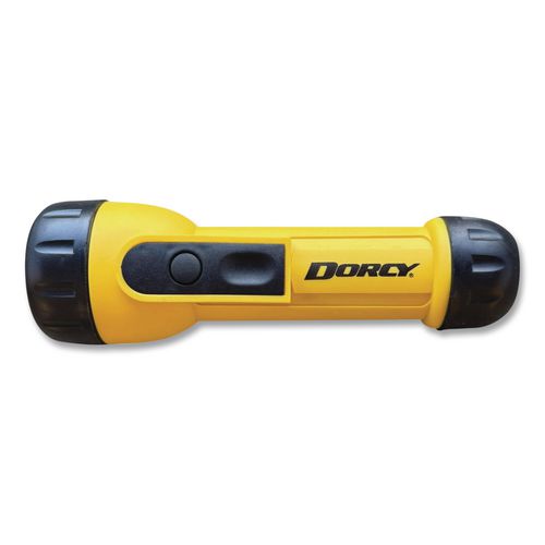 LED Work Light Flashlight, 2 D Batteries (Included), Yellow