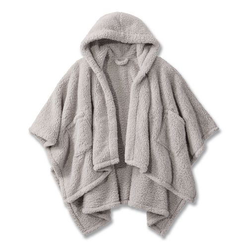 Cozy Sherpa Wearable Throw, 58 x 60, Gray