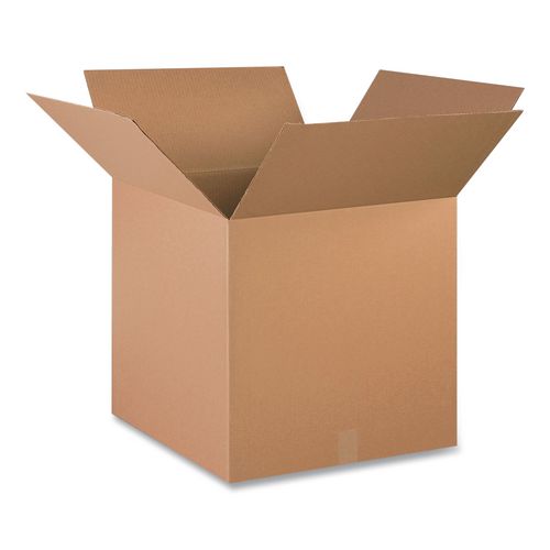 Shipping Boxes, Regular Slotted Container (RSC), 20" x 20" x 20", Kraft, 10/Bundle