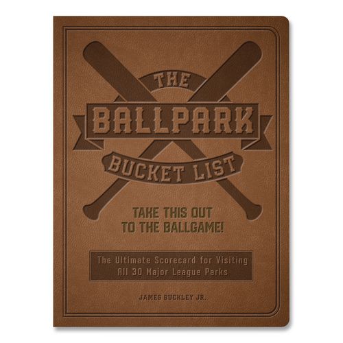 Ballpark Bucket List Guided Journal, Brown Cover, (176) 8 x 6 Sheets
