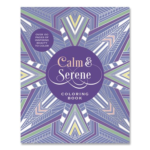 Calm and Serene Coloring Book, All Ages, 8 x 10 Sheets, 150 Pages