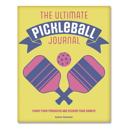 Ultimate Pickleball Guided Journal, Yellow Cover, (192) 8.75 x 6.75 Sheets