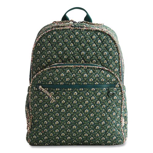Bancroft Large Premium Cotton Laptop Backpack, Fits Devices Up to 15", 12" x 9" x 16.5", Mistletoe Lattice