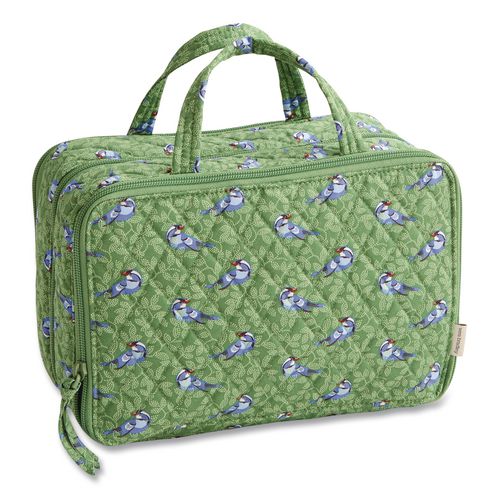 Ultimate Travel Case, 10.75 x 5.5 x 7.25, Green Birds