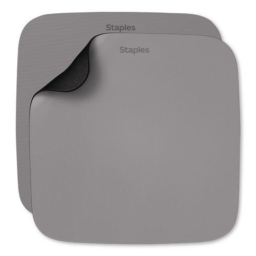 Non-Skid Mouse Pad, Gray, 2/Pack