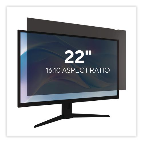 Anti-Glare Privacy Filter for 22" Widescreen Monitors, 16:10 Aspect Ratio