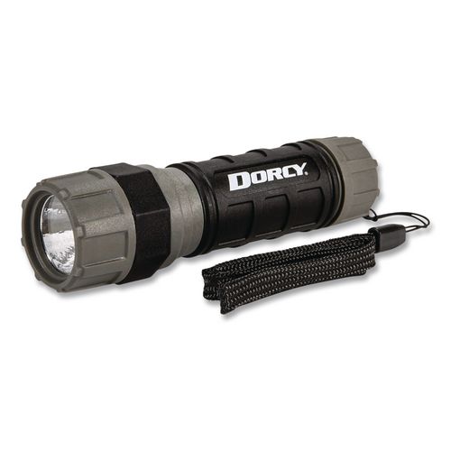 Unbreakable Pro Compact Flashlight, 3 AAA Batteries (Included), Black