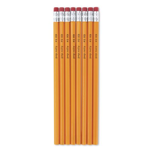 Wooden Pencil, 2.1 mm, #2 Medium Lead, Yellow Barrel, 8/Pack