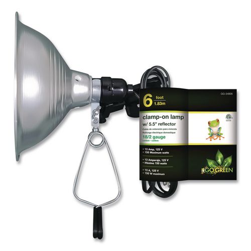 Clamp Lights, 5.5" High, Gray