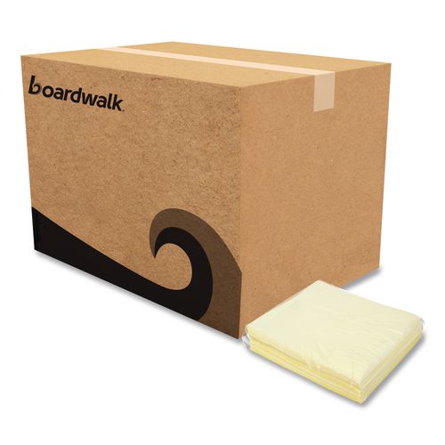BoardwalkÂ® Dust Cloths, 18 x 24, Yellow, 50/Bag, 10 Bags/Carton