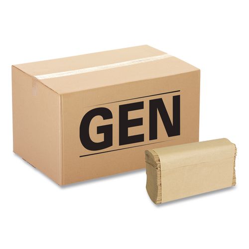 Folded Paper Towels, Multifold, 9 x 9.45, Natural, 250 Towels/Pack, 16 Packs/Carton