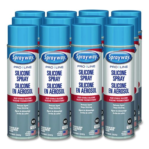 Silicone Spray Release Agent, 11 oz Aerosol Spray, 12 Cans/Carton