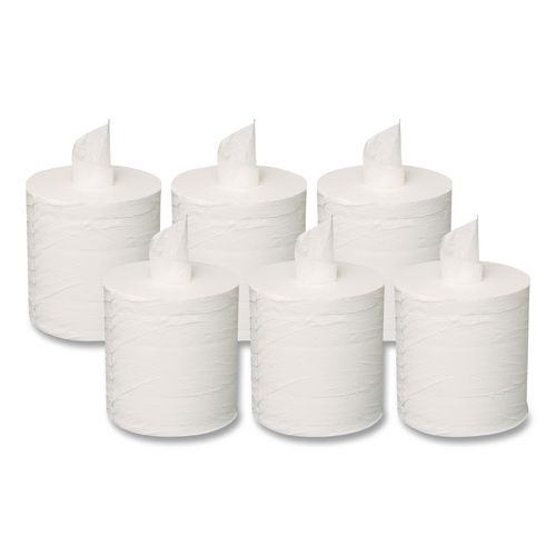 Centerpull Towel, 2-Ply, 7.3" x 500 ft, White, 600 Roll, 6 Rolls/Carton