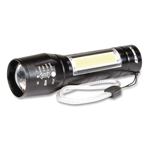 Ultra HD Rechargeable Area Flashlight, Rechargeable Lithium Ion Battery (Included), Black