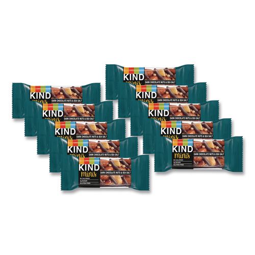 KIND Minis, Dark Chocolate Nuts/sea Salt, 0.7 Oz, 10/pack
